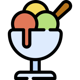 ice cream lineal-color icon