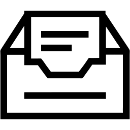 收件箱 线条 图标