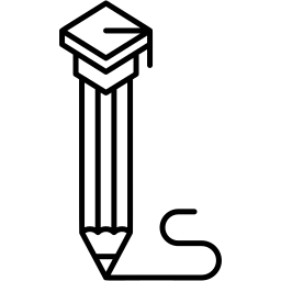 graduation line icon