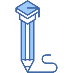 graduation two-color icon