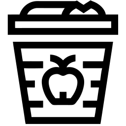 apple pie line icon