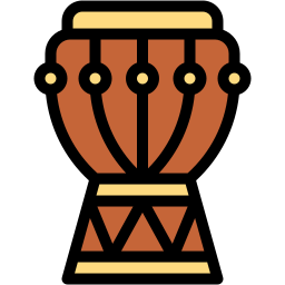 djembe lineal color icon