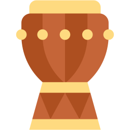 djembe düz simge