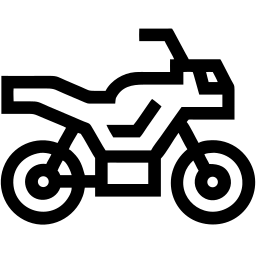 motorcycle line icon