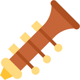 trumpet flat icon