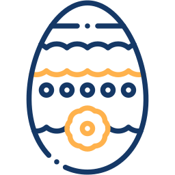 easter egg two color icon