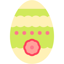 easter egg flat icon