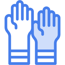 gloves two color icon