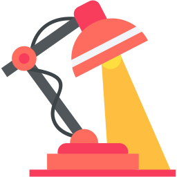 desk lamp flat icon