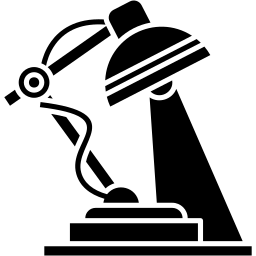 Schreibtischlampe gefüllt Icon