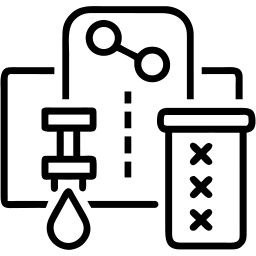 chemischer Prozess linie Icon