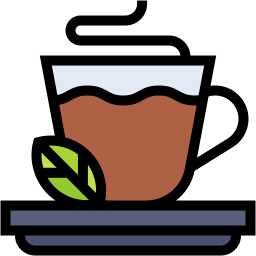 tea lineal color icon