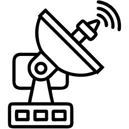 satellite dish line icon