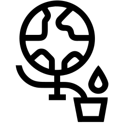 sécheresse ligne icône