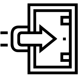 exit line icon