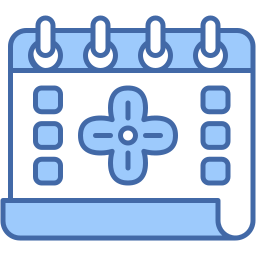 celebration calendar two color icon