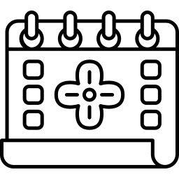 celebration calendar line icon