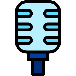 microphone lineal color icon