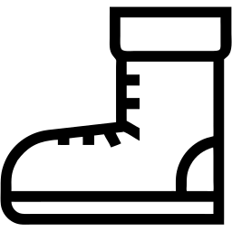 hiking boots line icon