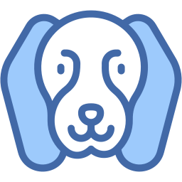 dog two color icon