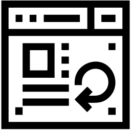 webpage line icon