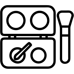 eyeshadow palette line icon
