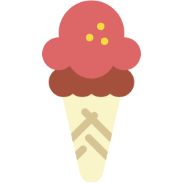 gelato piatto icona