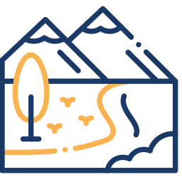 landscape two color icon