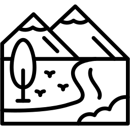 landscape line icon