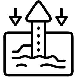 vertical progress line icon