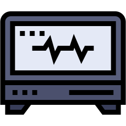 monitorare colore lineare icona