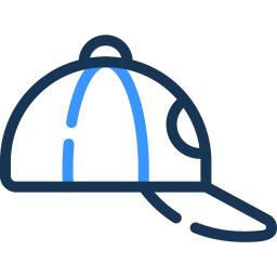 baseball cap two color icon