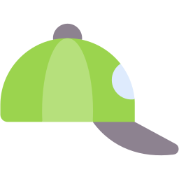 baseball cap flat icon