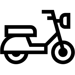 scooter line icon