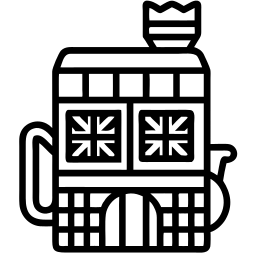 britischer Pub linie Icon