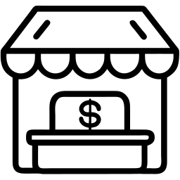kiosk line icon