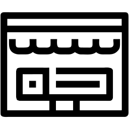 online store line icon