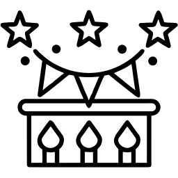 Oktoberfestkuchen linie Icon