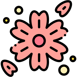 花 线性色 图标
