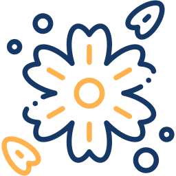 flower two color icon