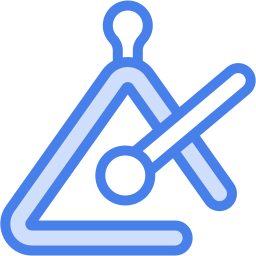 triángulo dos colores icono