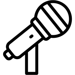 microphone line icon