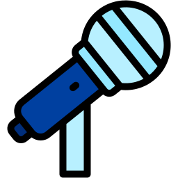 microphone lineal color icon