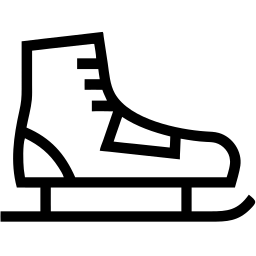ice skates line icon