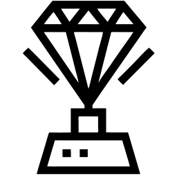 diamond line icon