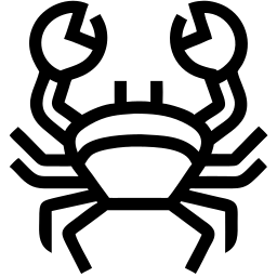 螃蟹 线条 图标