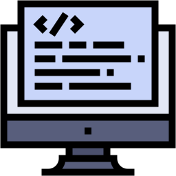 code editor lineal color icon