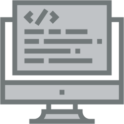 code editor two color icon