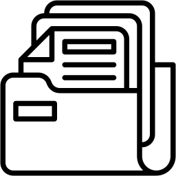 مجلد الملفات خط أيقونة