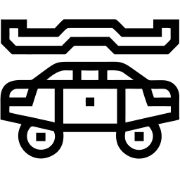 autonomous vehicle line icon